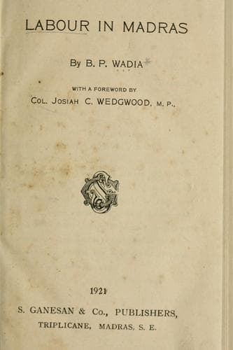 Tapa de Labour in Madras