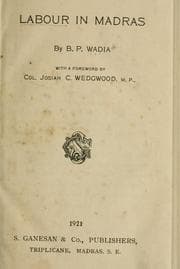 Tapa de Labour in Madras