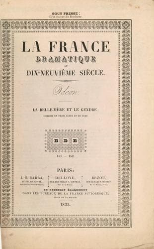 Tapa de La belle-mère et le gendre