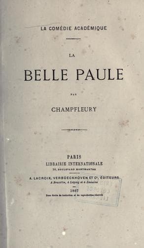 Tapa de La belle Paule
