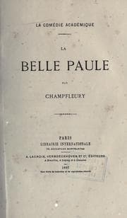 Tapa de La belle Paule