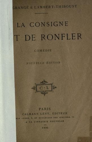 Tapa de La consigne est de ronfler