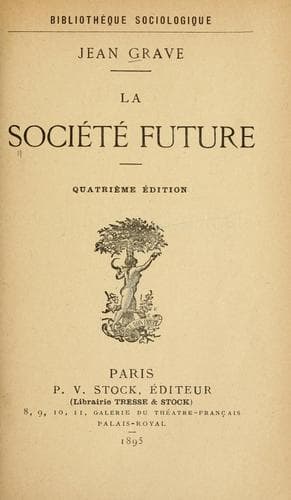 Tapa de La société future