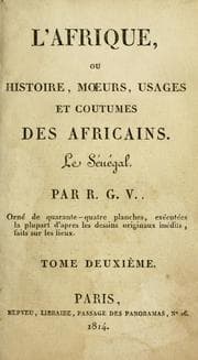 Tapa de L' Afrique, ou Histoire, moeurs, usages et coutumes des africains