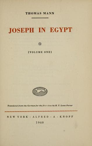 Tapa de Joseph in Egypt