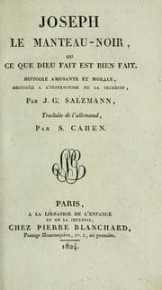 Tapa de Joseph le manteau-noir