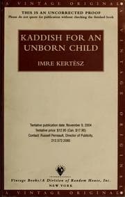 Tapa de Kaddish for an Unborn Child