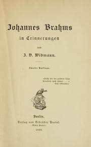 Tapa de Johannes Brahms in Erinnerungen