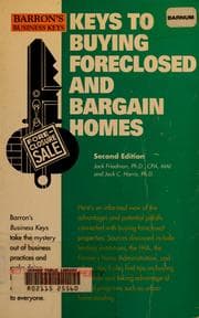 Tapa de Keys to buying foreclosed and bargain homes