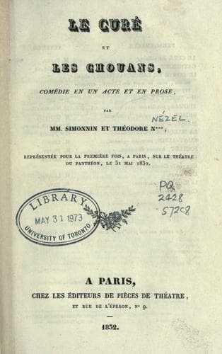 Tapa de Le curé et les chouans
