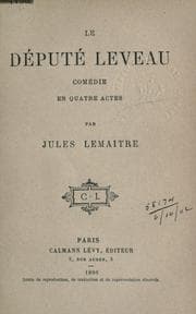 Tapa de Le député Leveau