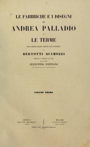Tapa de Le fabbriche e i disegni di Andrea Palladio e Le terme