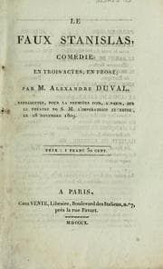 Tapa de Le faux Stanislas