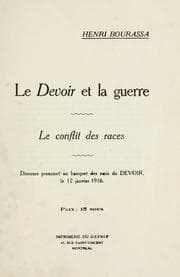 Tapa de Le Devoir et la guerre