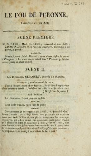 Tapa de Le fou de Péronne
