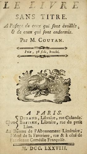Tapa de Le livre sans titre