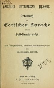 Tapa de Lehrbuch der gotischen Sprache für den Selbstunterricht