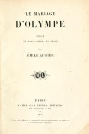 Tapa de Le mariage d'Olympe