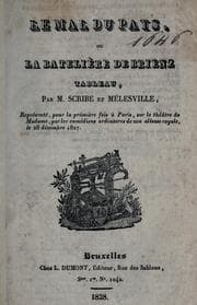 Tapa de Le mal du pays
