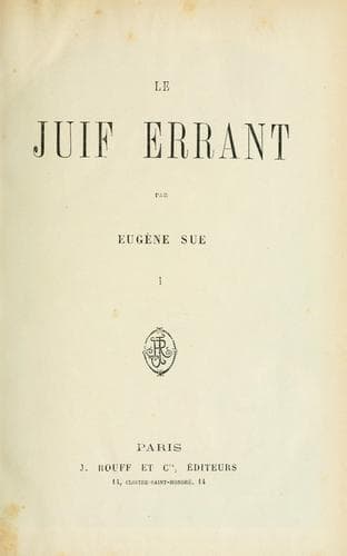 Tapa de Le Juif errant