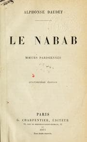 Tapa de Le nabab, moeurs parisiennes