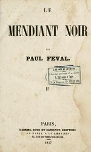 Tapa de Le mendiant noir
