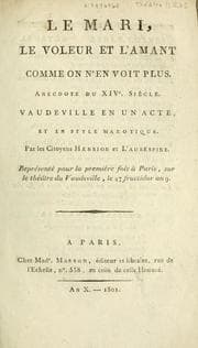 Tapa de Le mari, le voleur, et l'amant comme on n'en voit plus