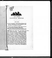 Tapa de [Acts relating to La Banque du peuple in the city of Montreal]