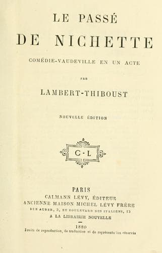 Tapa de passé de Nichette
