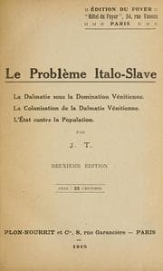 Tapa de Le problém italo-slave
