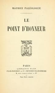 Tapa de Le point d'honneur