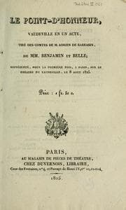Tapa de Le point-d'honneur