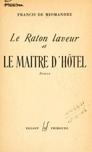 Tapa de Le raton laveur et le maître d'hotel