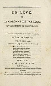 Tapa de Le rêve, ou, La colonne de Rosback