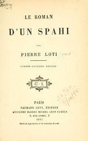 Tapa de Le roman d'un spahi