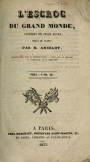 Tapa de L'escroc du grand monde