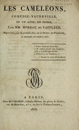 Tapa de Les caméléons