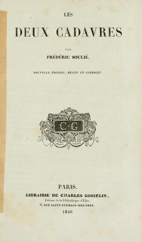 Tapa de Les deux cadavres