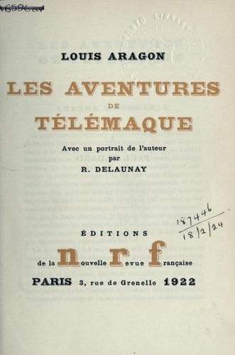 Tapa de Les aventures de Télémaque