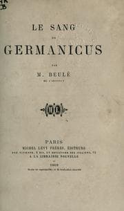 Tapa de Le sang de Germanicus