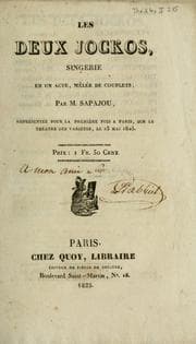Tapa de Les deux jockos