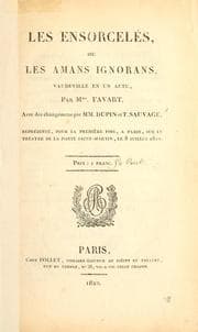 Tapa de Les ensorcelés, ou, Les amans ignorans