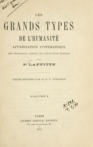 Tapa de grands types de l'humanité