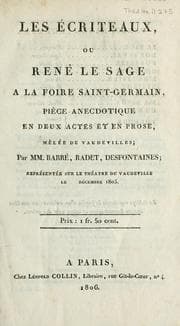Tapa de Les écriteaux, ou, René Le Sage à la Foire Saint-Germain