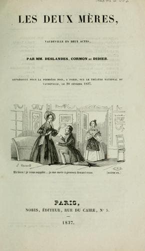 Tapa de Les deux mères