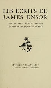 Tapa de Les écrits de James Ensor