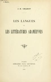 Tapa de Les langues et les littératures araméennes