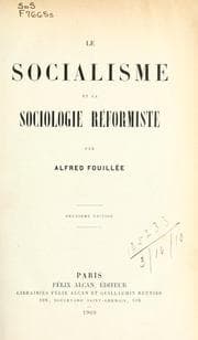 Tapa de Le socialisme et la sociologie réformiste