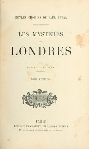 Tapa de Les mystères de Londres