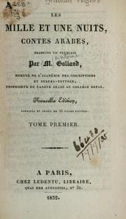 Tapa de Les milles et une nuits